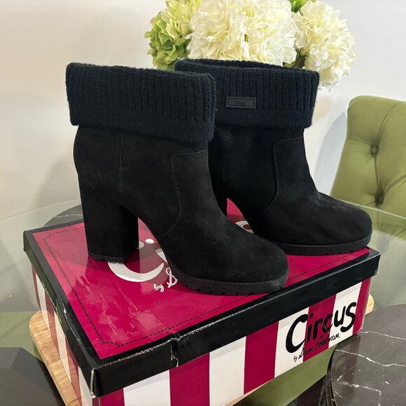 Black Suede Boots - Picture 1 of 5